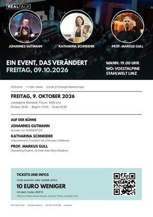 36. RealTalk in Linz: Ein Event, das ver&auml;ndert