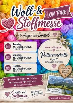 Woll- & Stoffmesse ON TOUR � Aigen im Ennstal