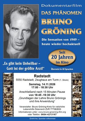"Das Ph&auml;nomen Bruno Gr&ouml;ning� � Ein au&szlig;ergew&ouml;hnlicher Film