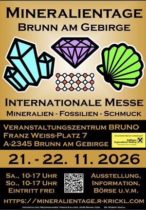 Mineralientage Brunn am Gebirge - Herbstb&ouml;rse